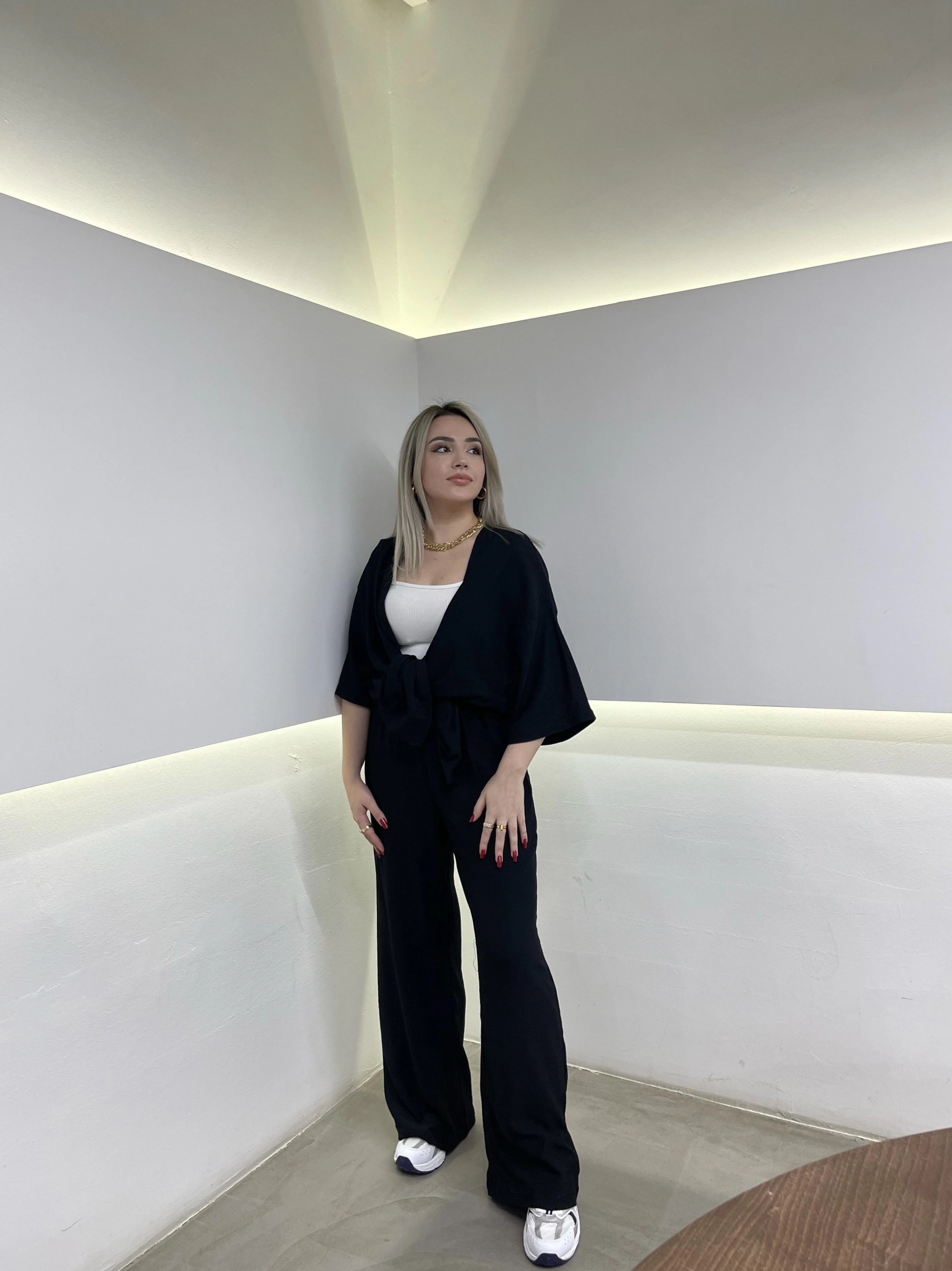 Siyah Kimono Takım