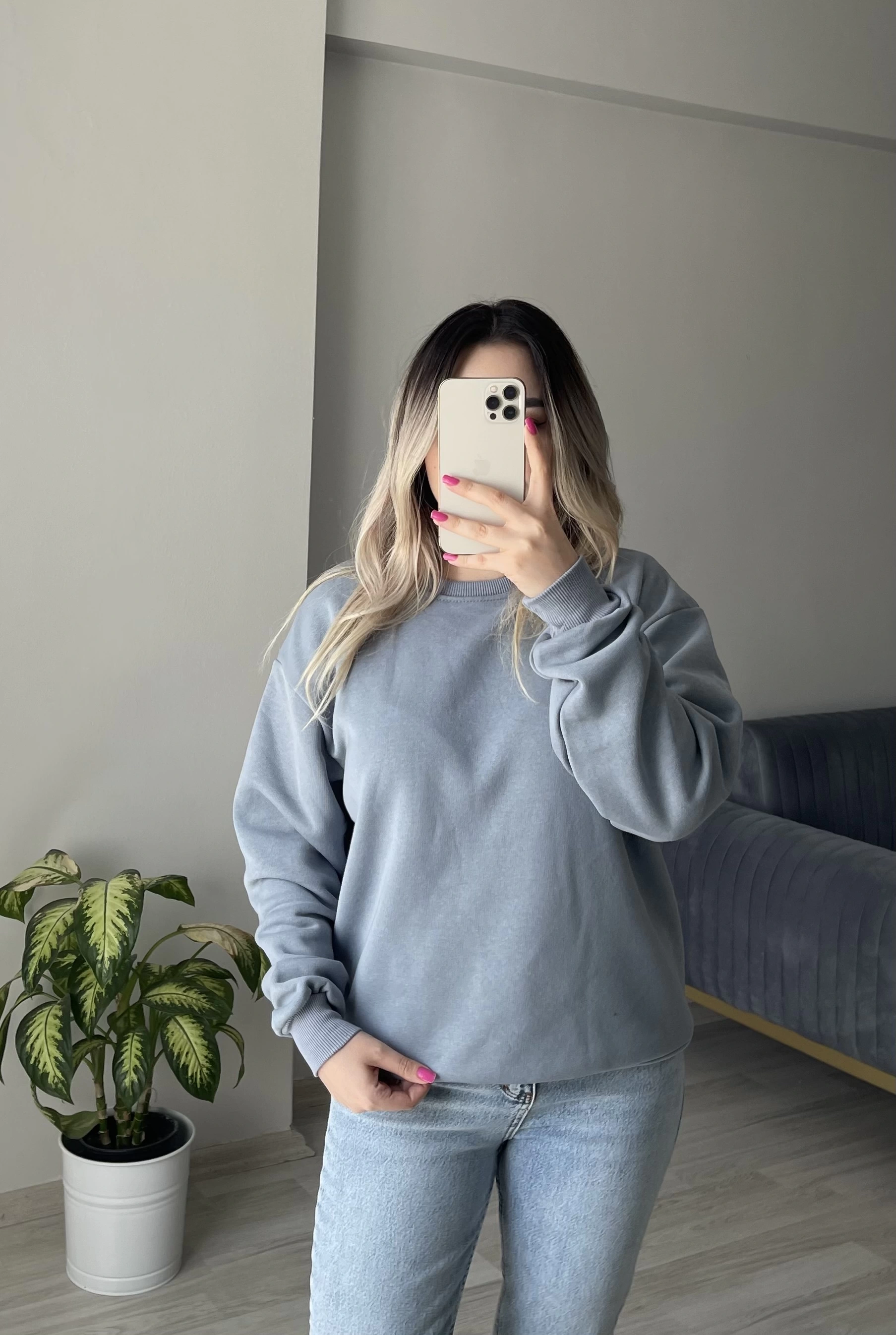 İçi Şardonlu Sweatshirtler(8 Renk)