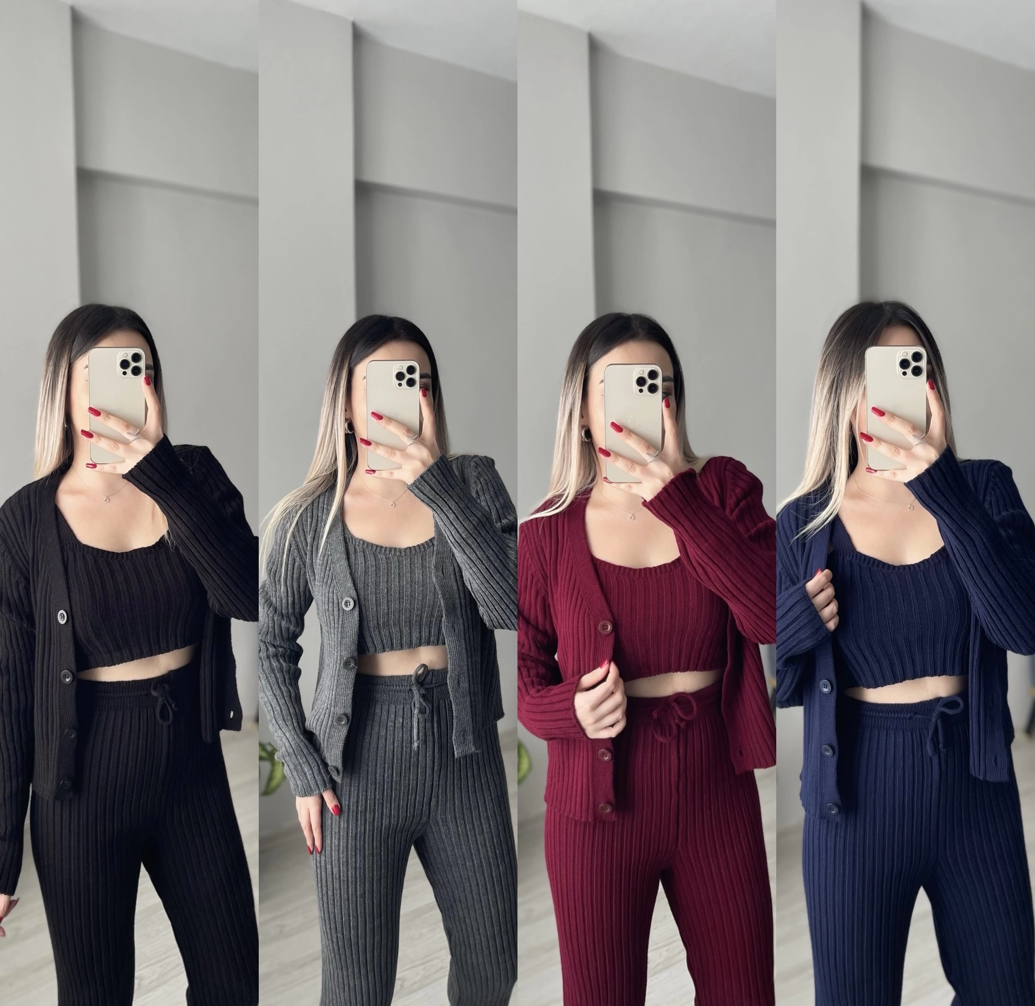 3’lü Set Triko Takım