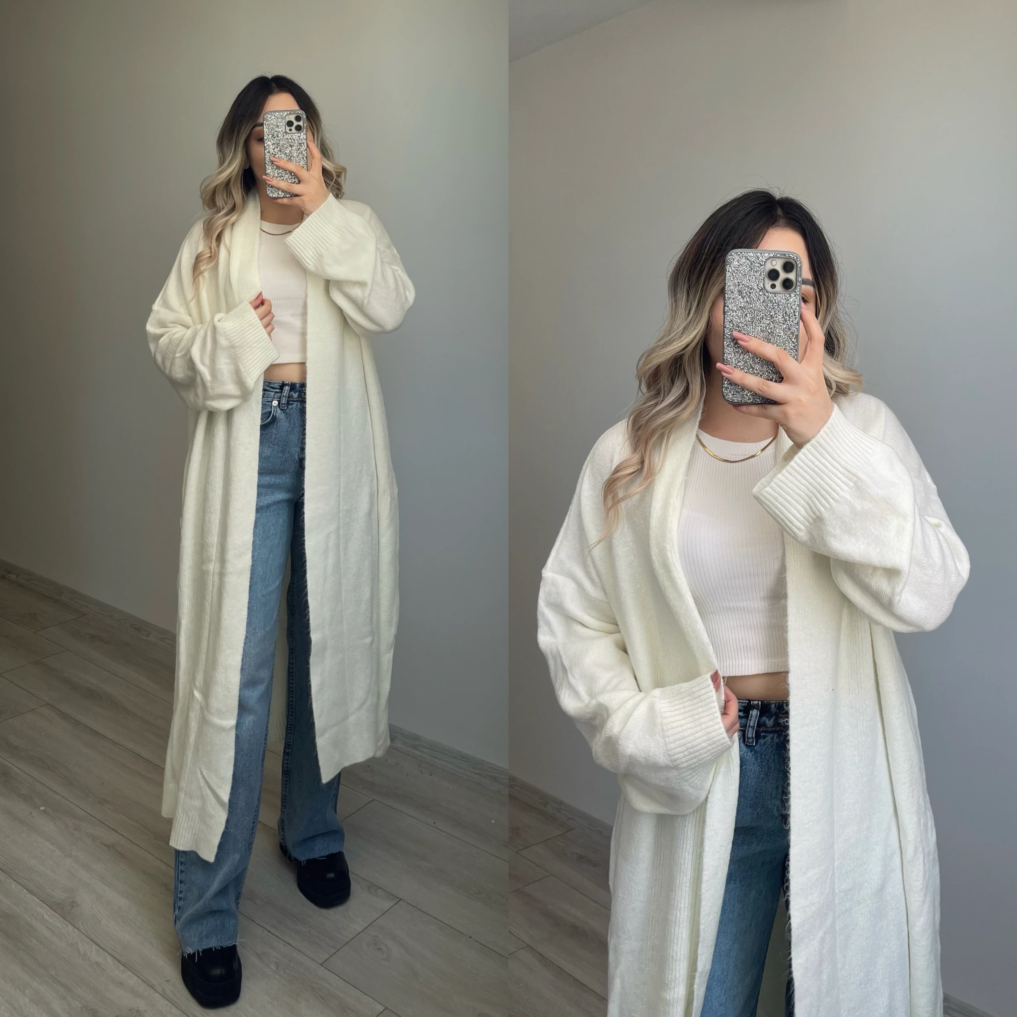Triko Hırka Ekru
