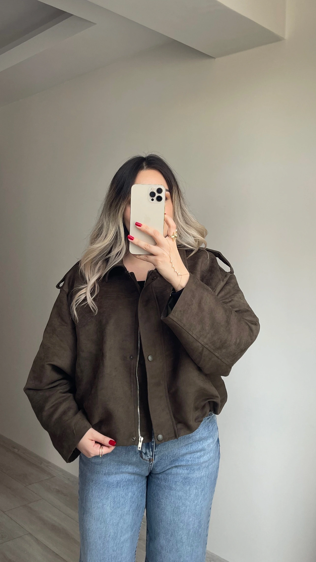 ZR Model Süet Bomber Ceket Haki