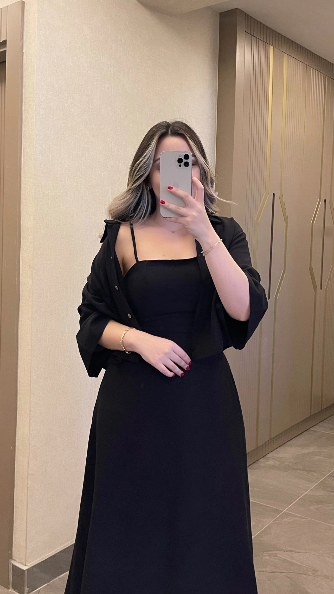 Keten Siyah Elbise Ceket Takım