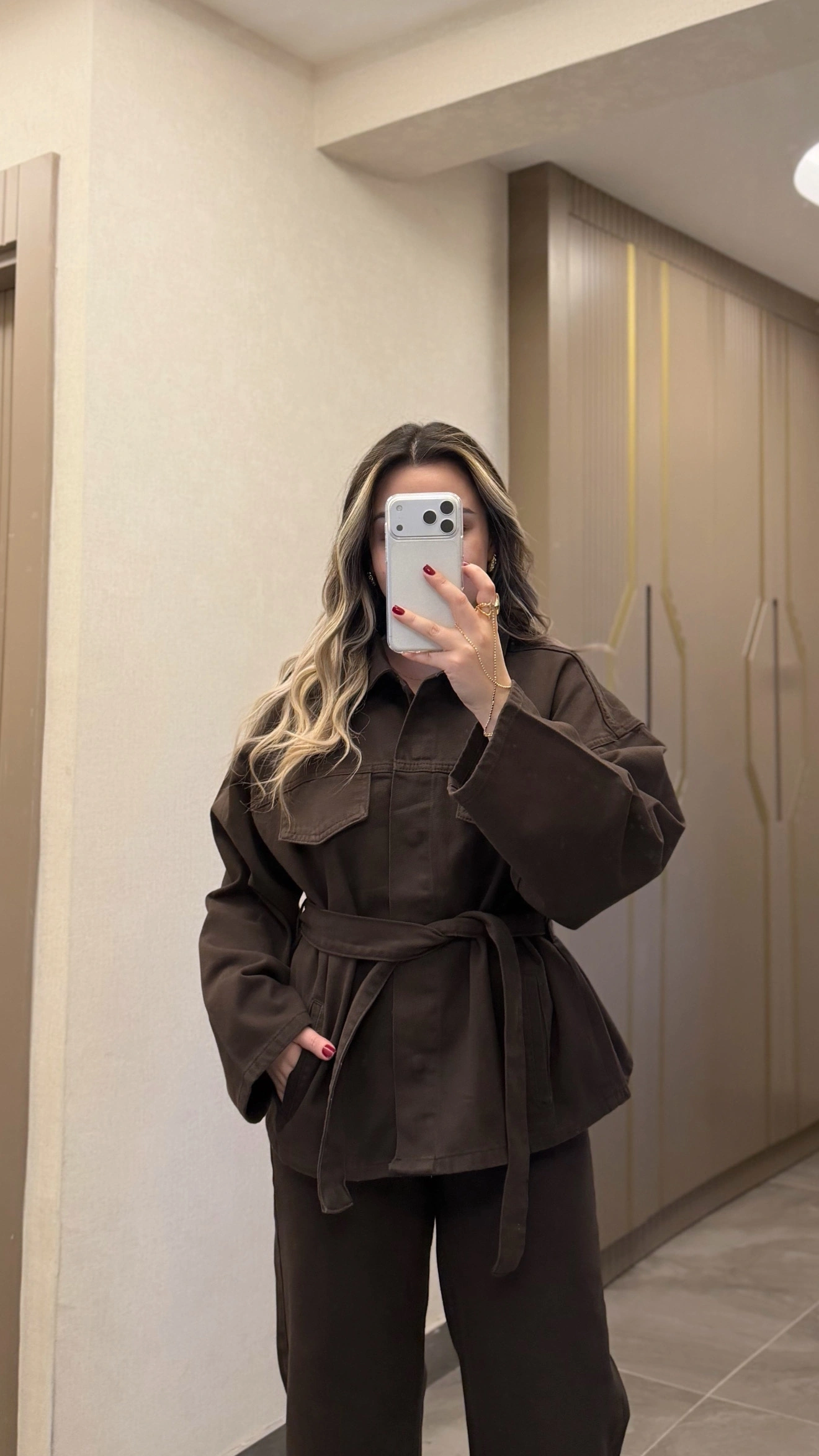 Acı Kahve Denim Takım