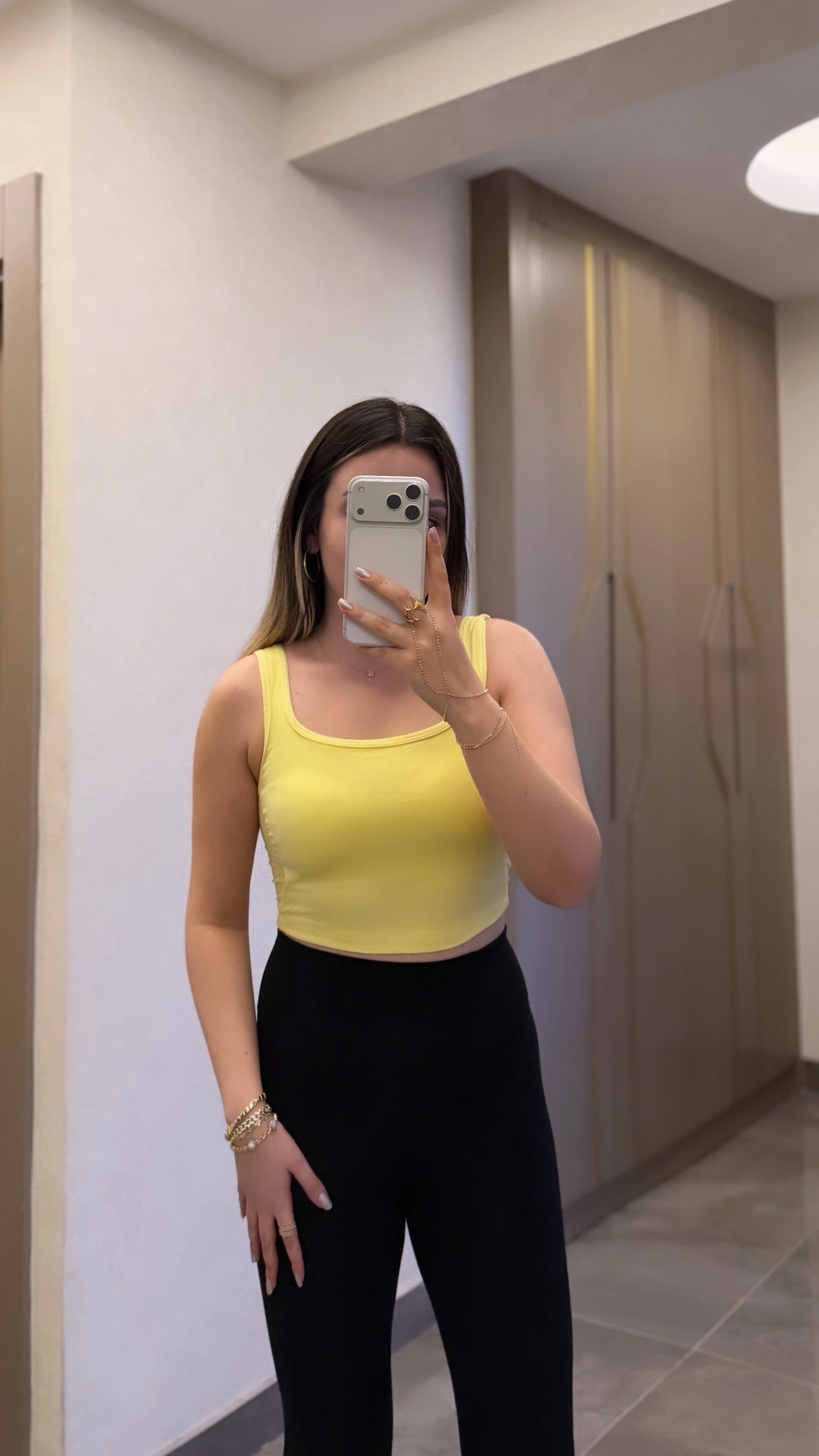 Göğüs Pedli Sarı Crop
