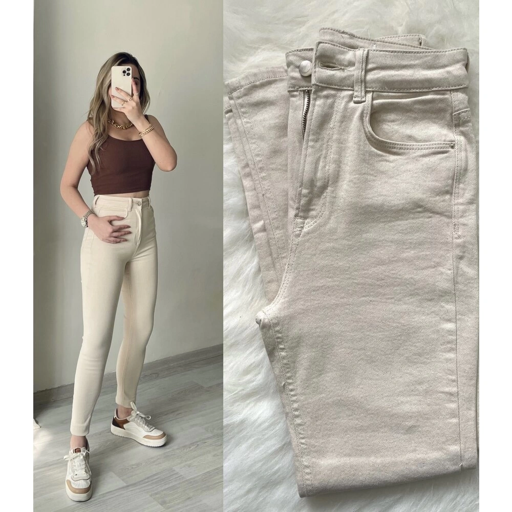 Bej Skinny Jean