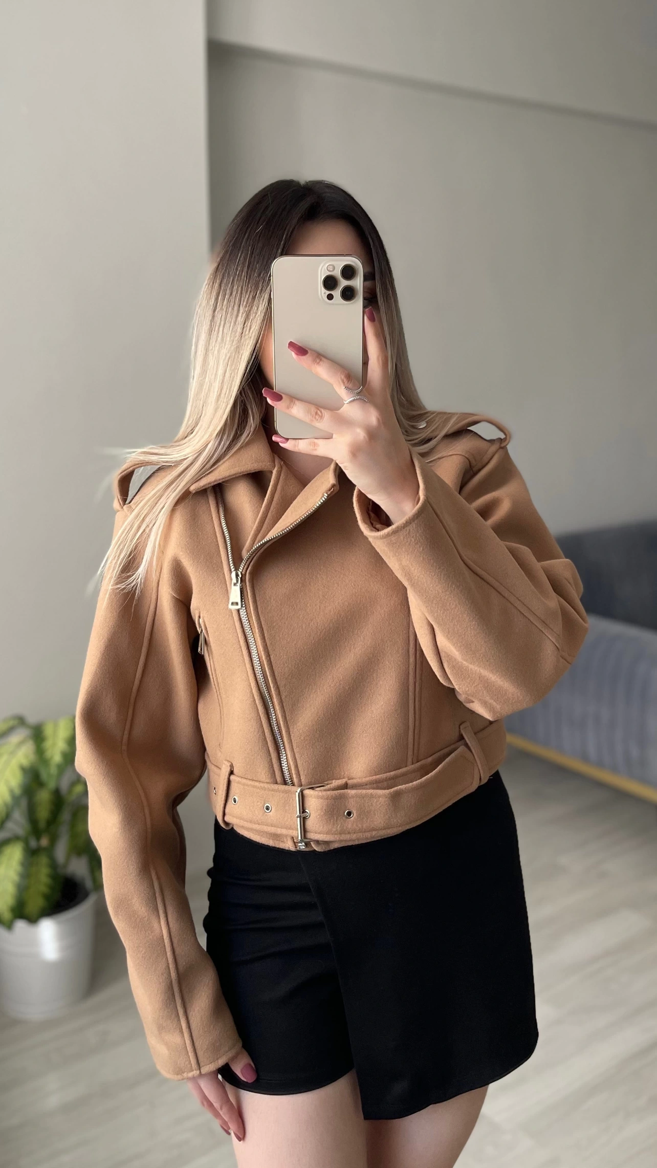 Kaşe Biker Montlar