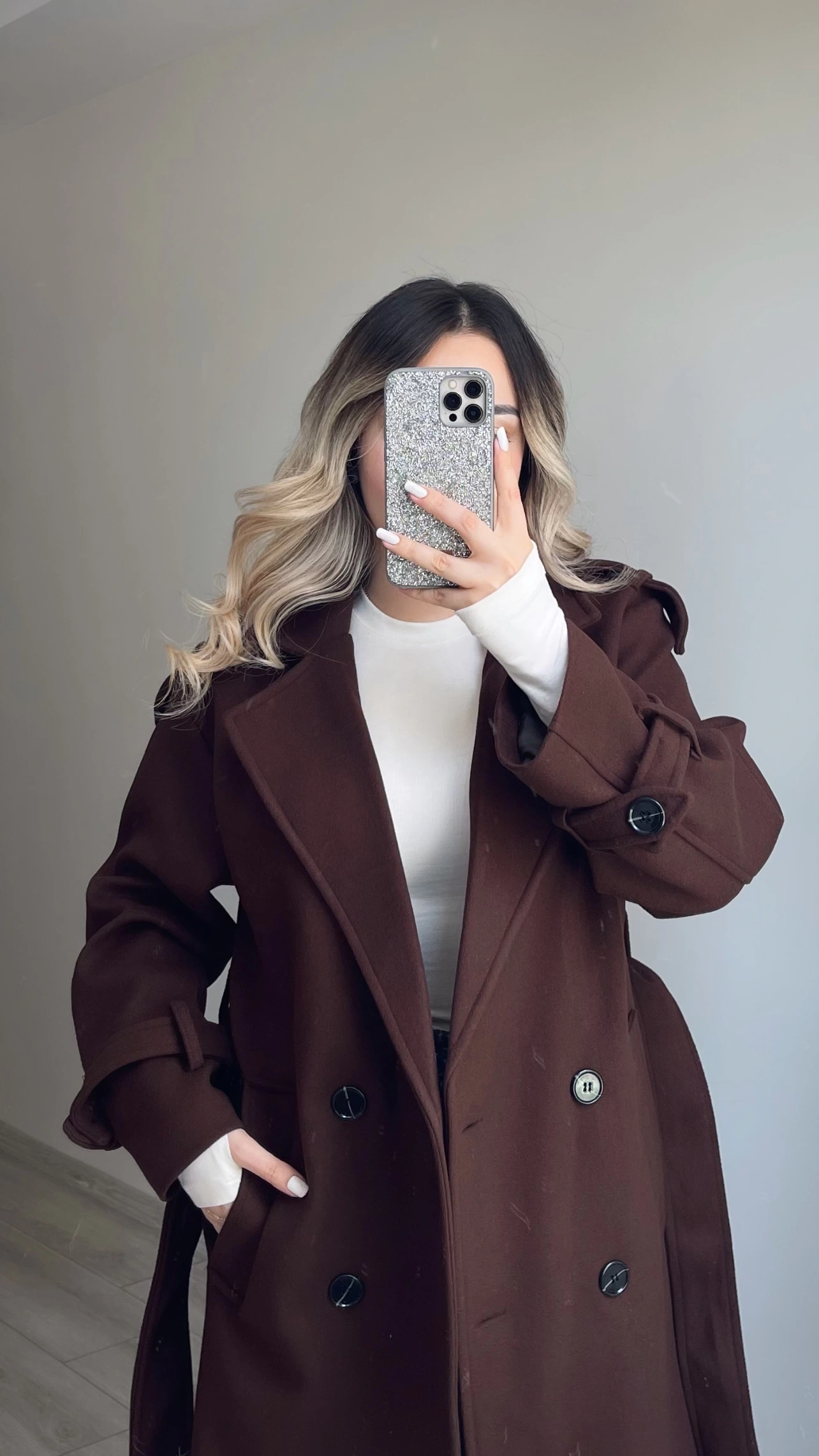 Premium Kaşe Kaban Acı Kahve