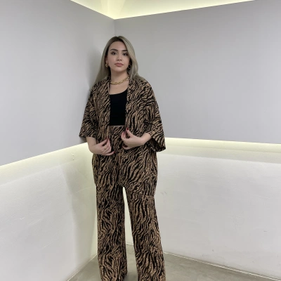 Leopar Kimono Takım