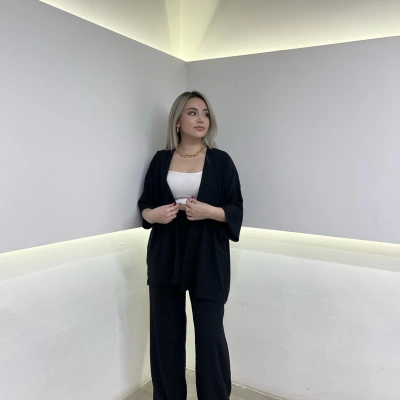 Siyah Kimono Takım