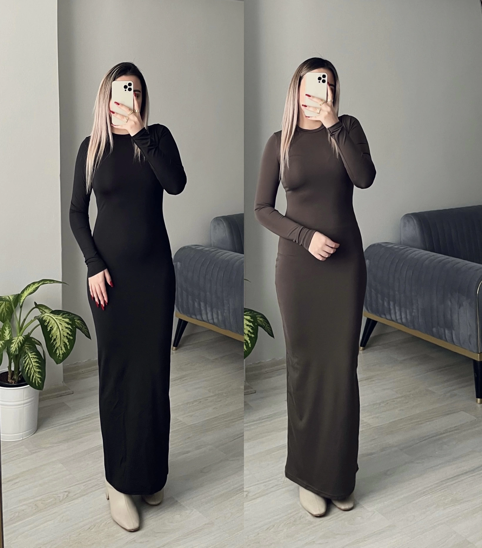 Orijinal Marka Sandy Kumaş Elbiseler