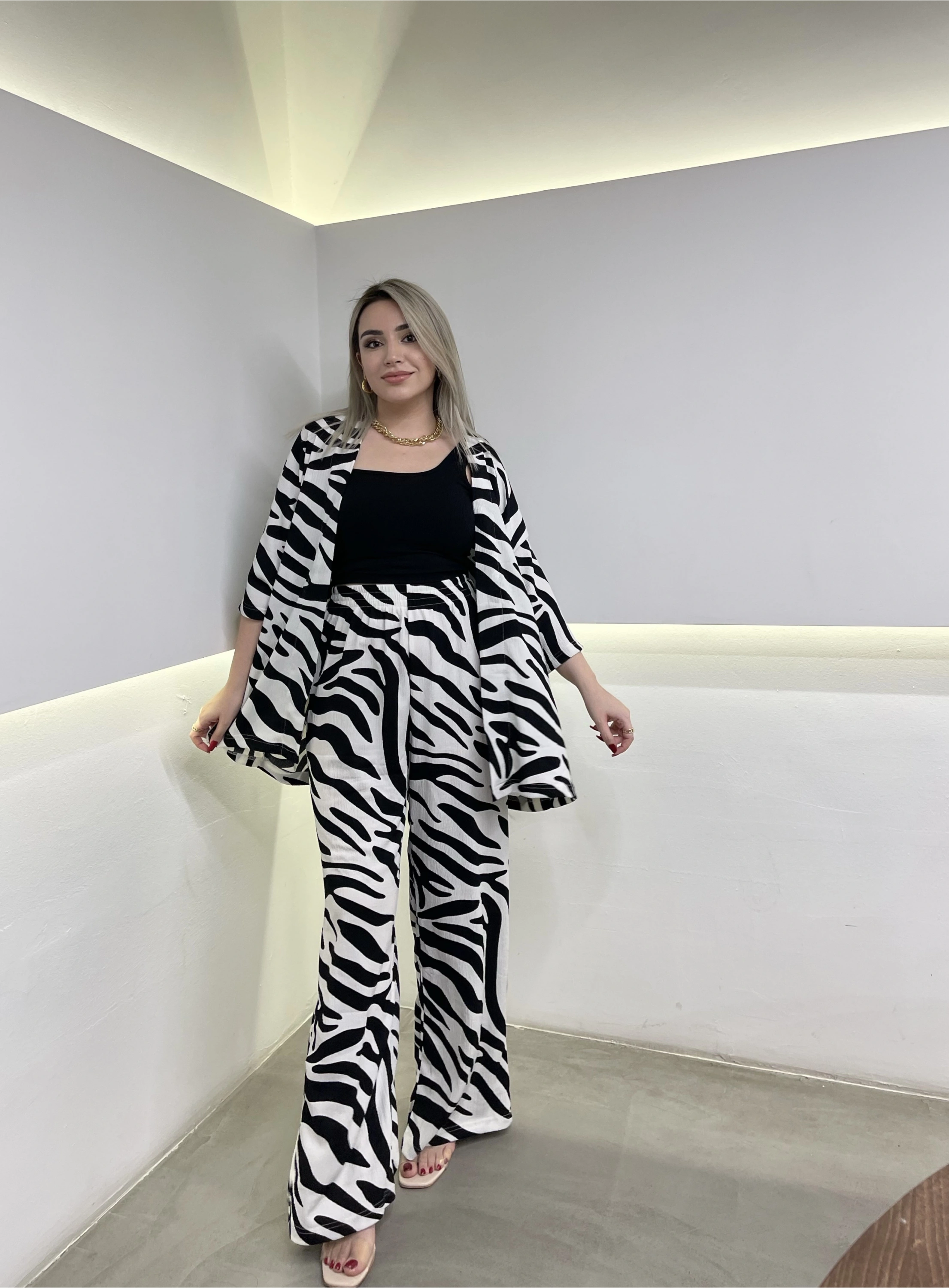 Zebra Kimono Takım
