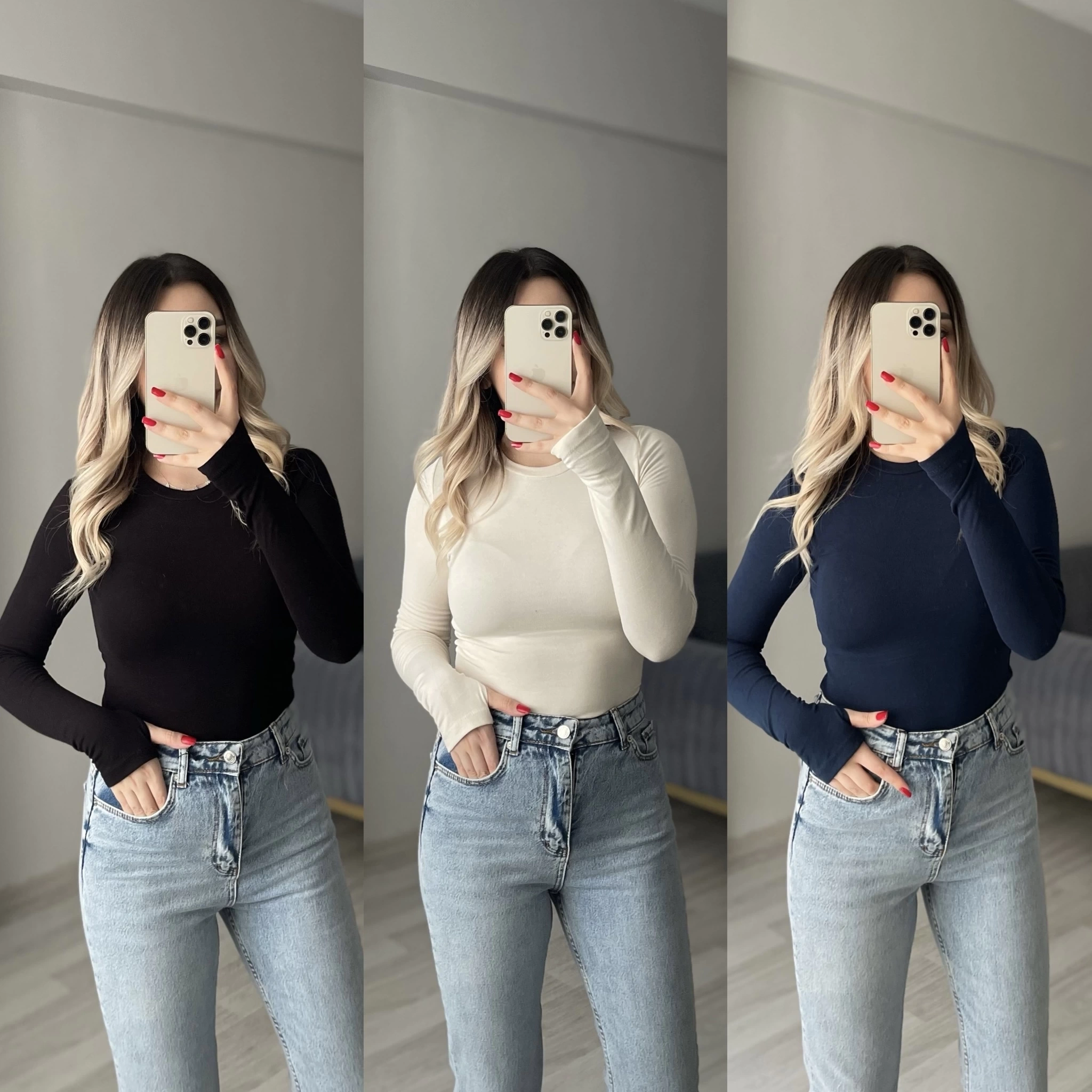 Oysh Parmak Geçirmeli Bodyler(6 Renk)