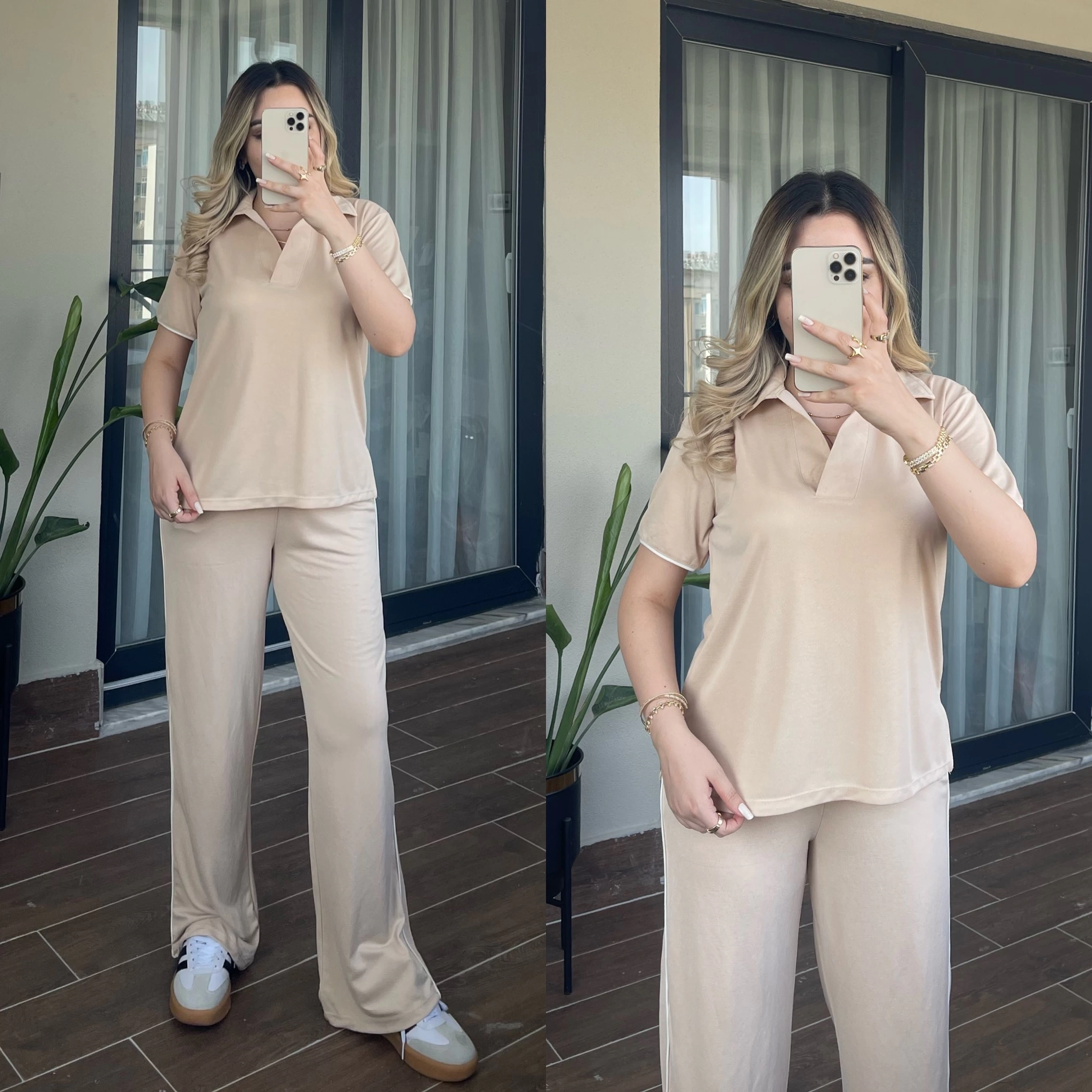Oysh Bej Polo Yaka Modal Takım