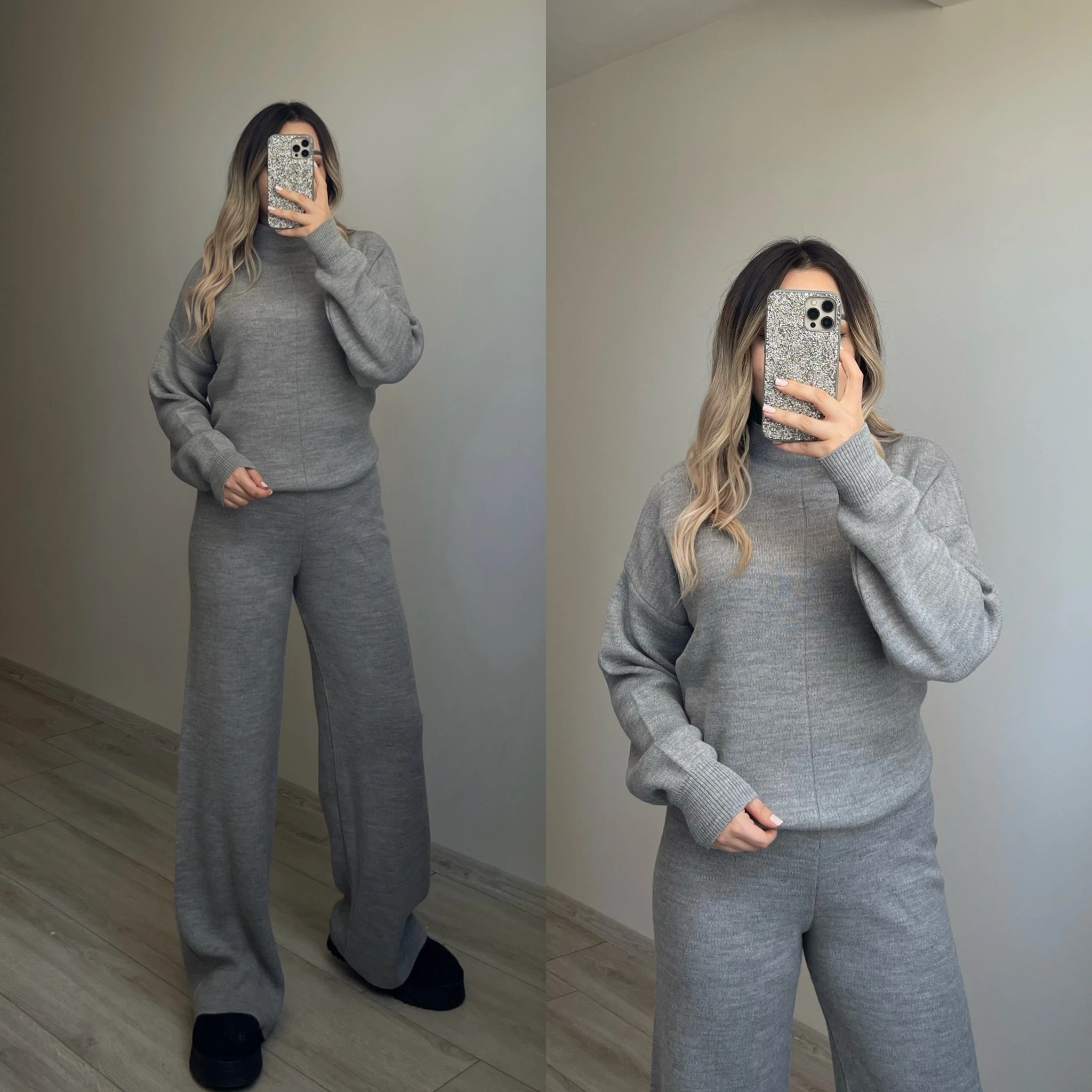 Gri Triko Takım