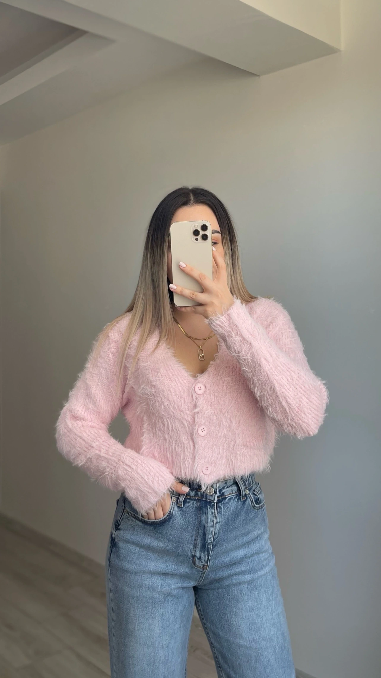 Sakallı Crop Kazak Tozpembe