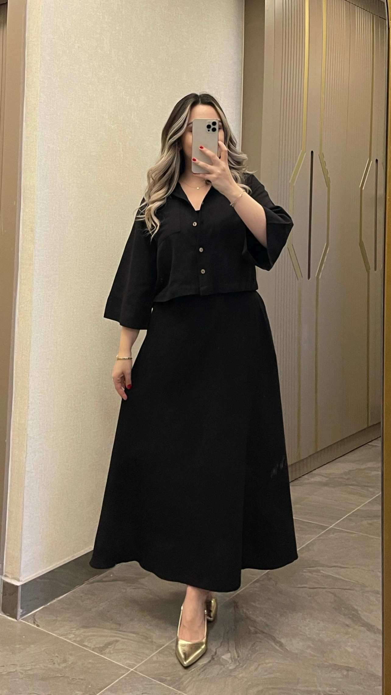 Keten Siyah Elbise Ceket Takım