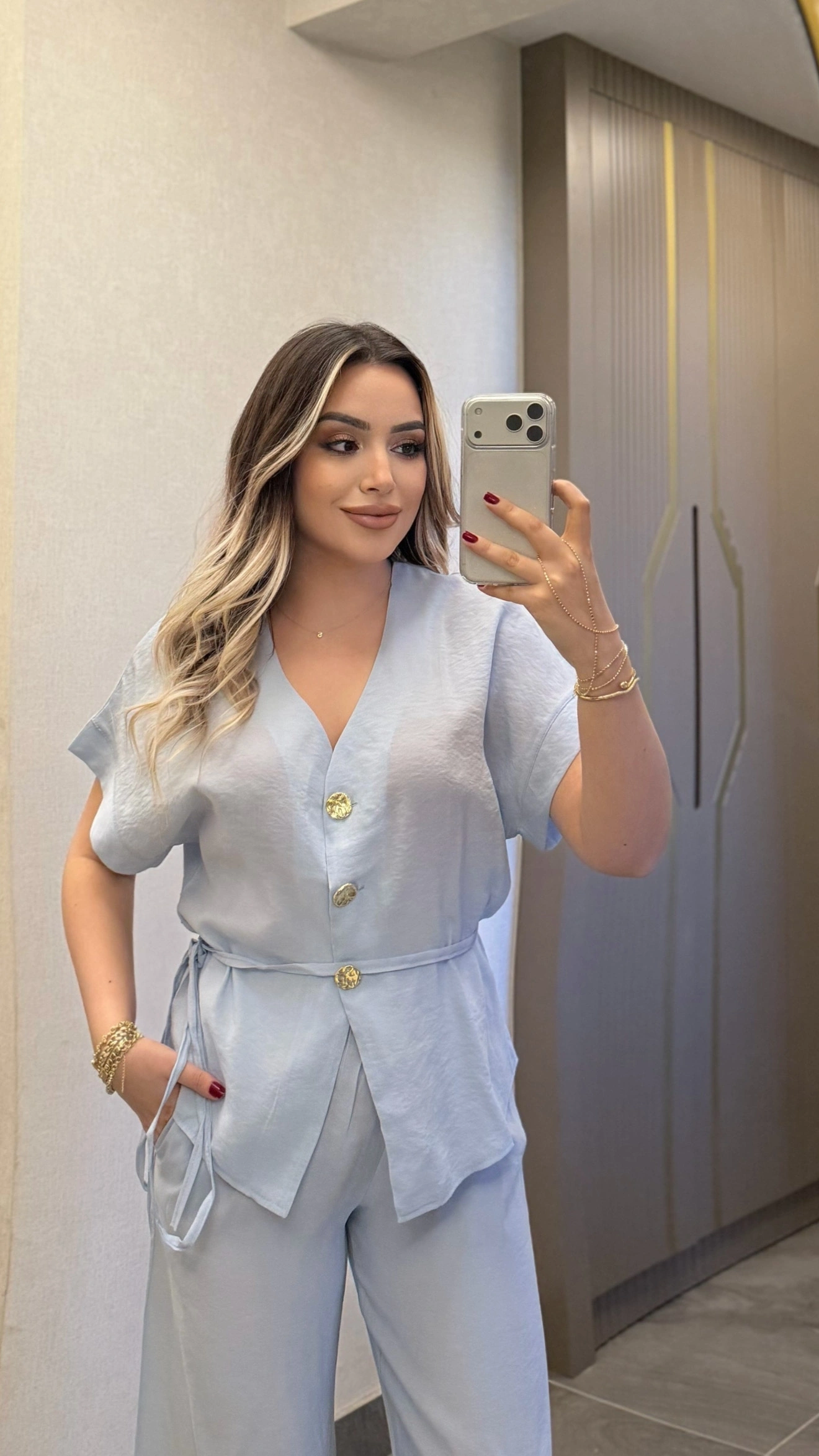Bebe Mavi Tensel Takım