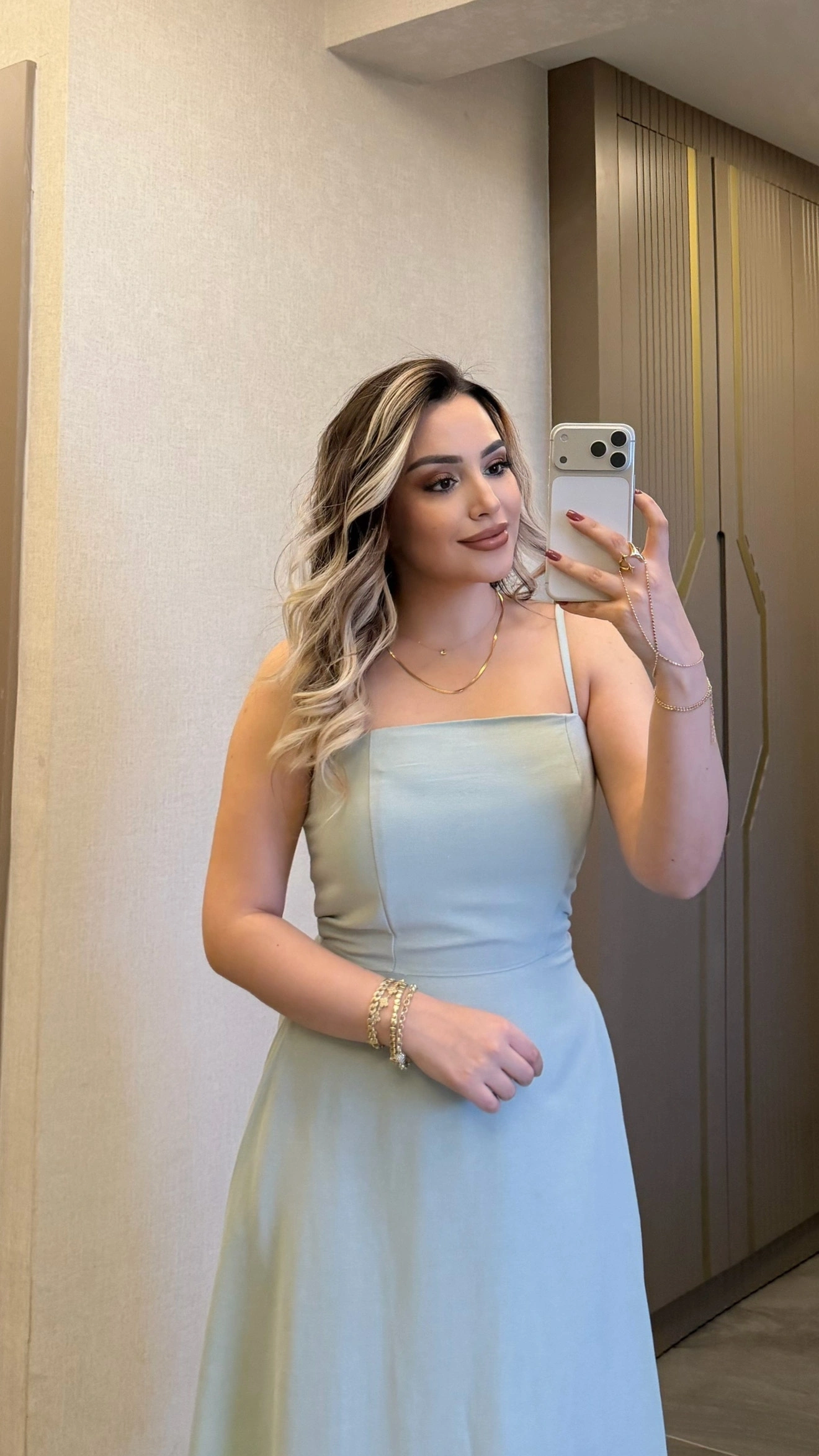 Mint Keten Elbise Ceket Takım