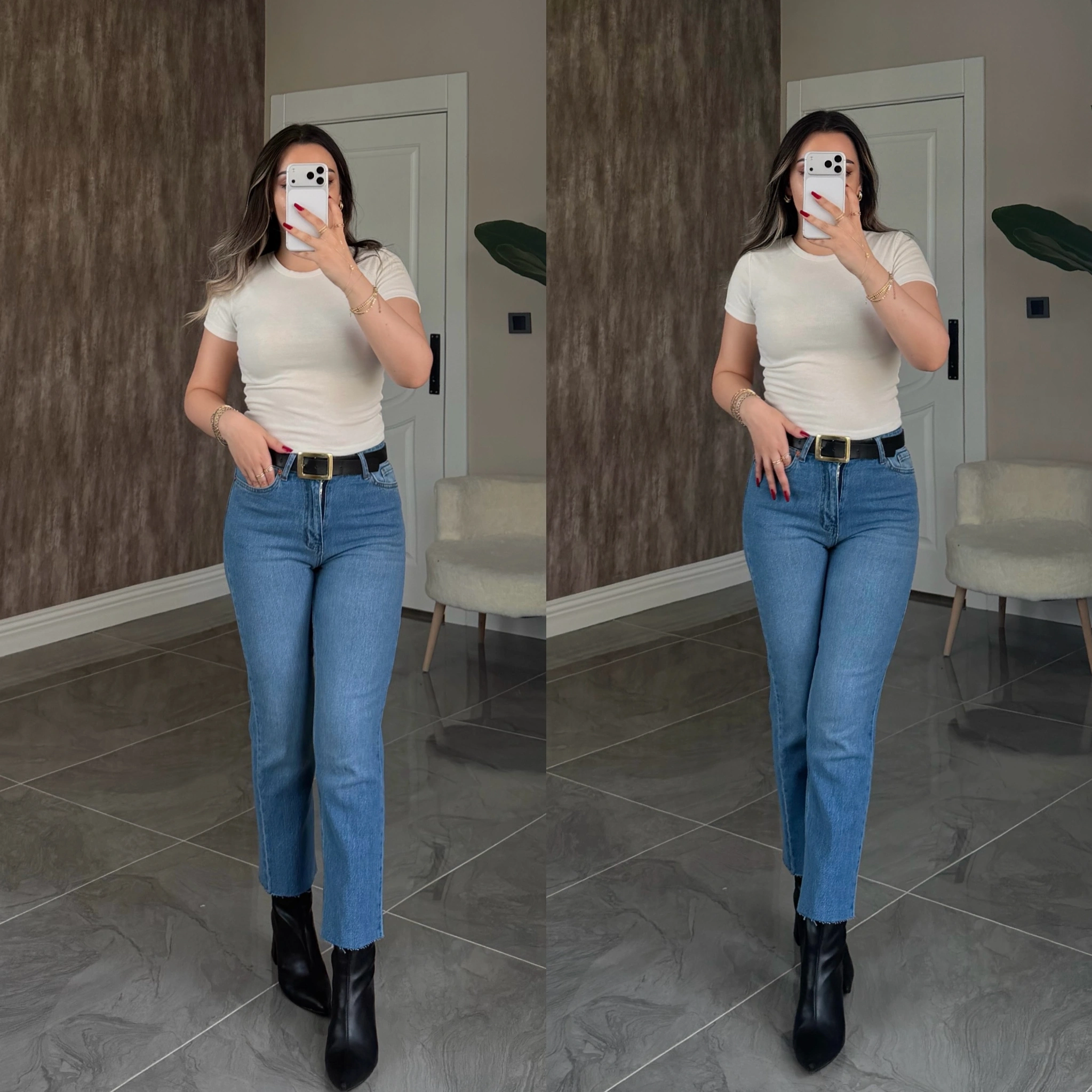 Orta Mavi Likralı ZR Boyfit Jean