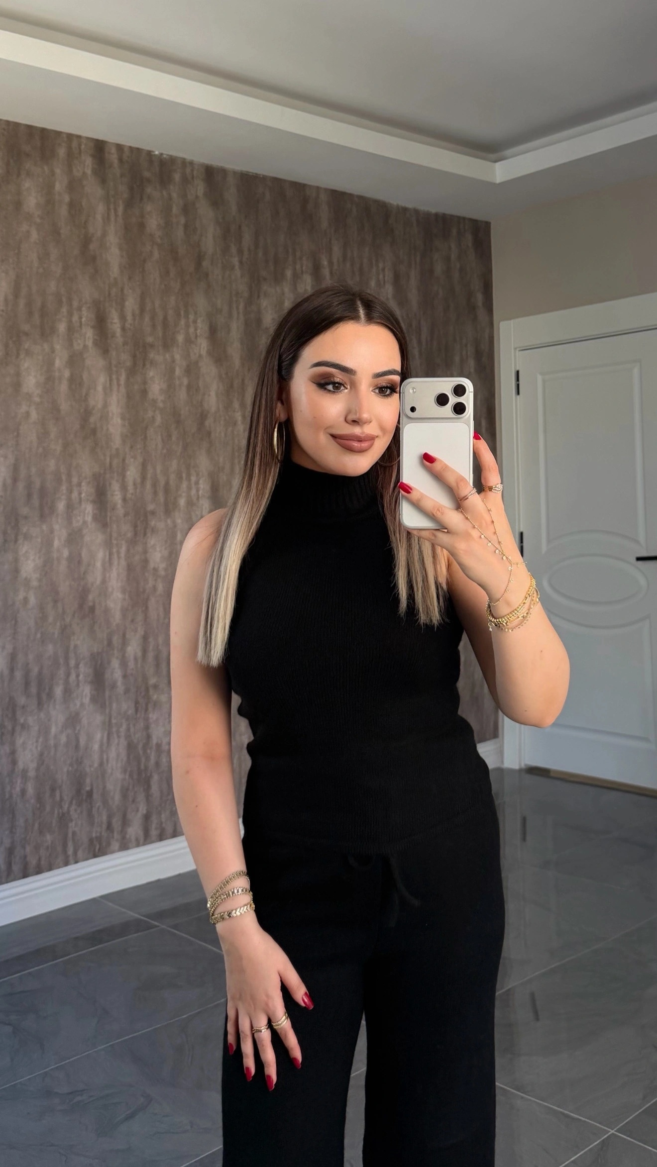 Premium 3’lü Siyah Triko Takım