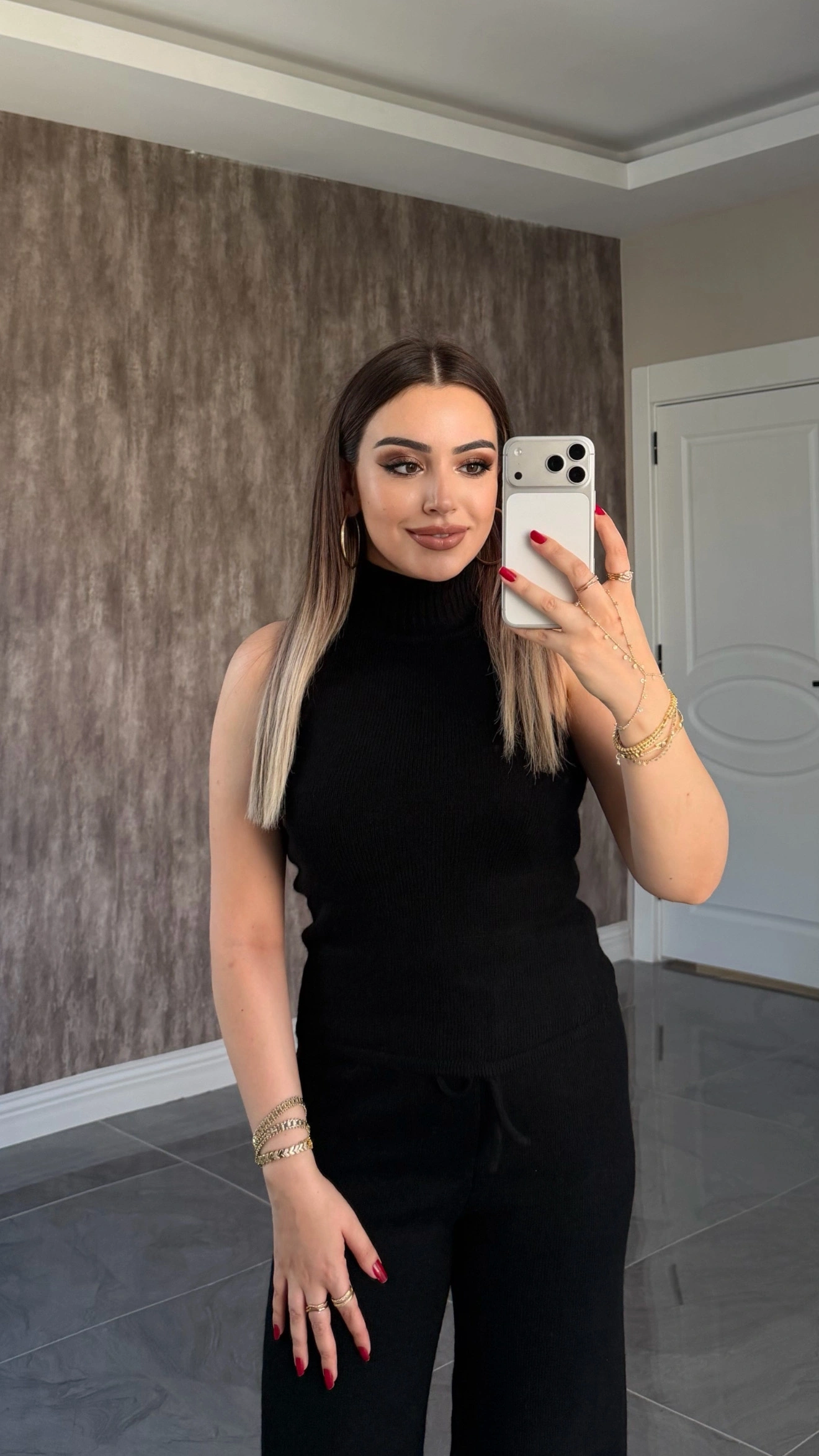 Premium 3’lü Siyah Triko Takım