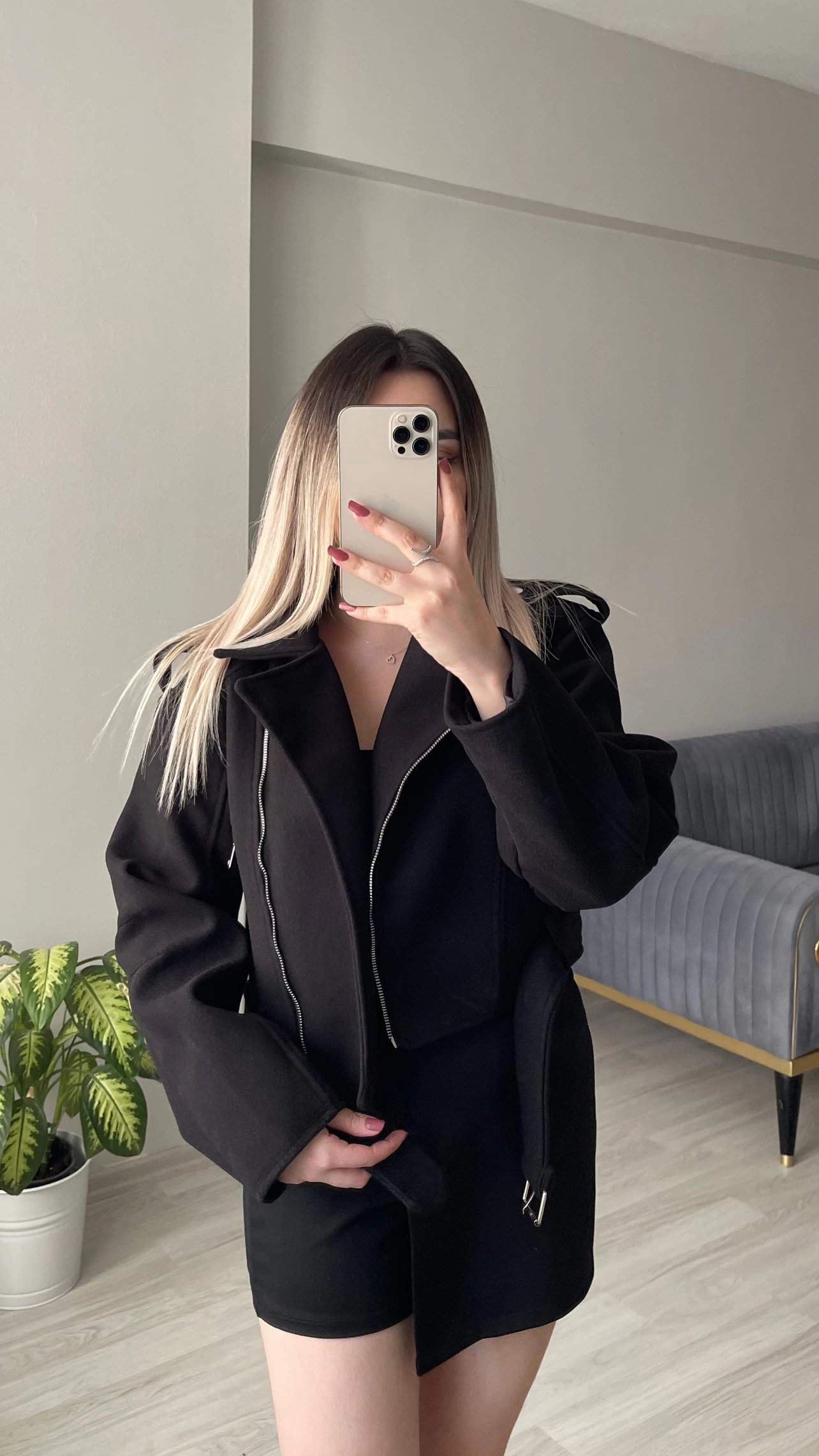 Kaşe Biker Montlar