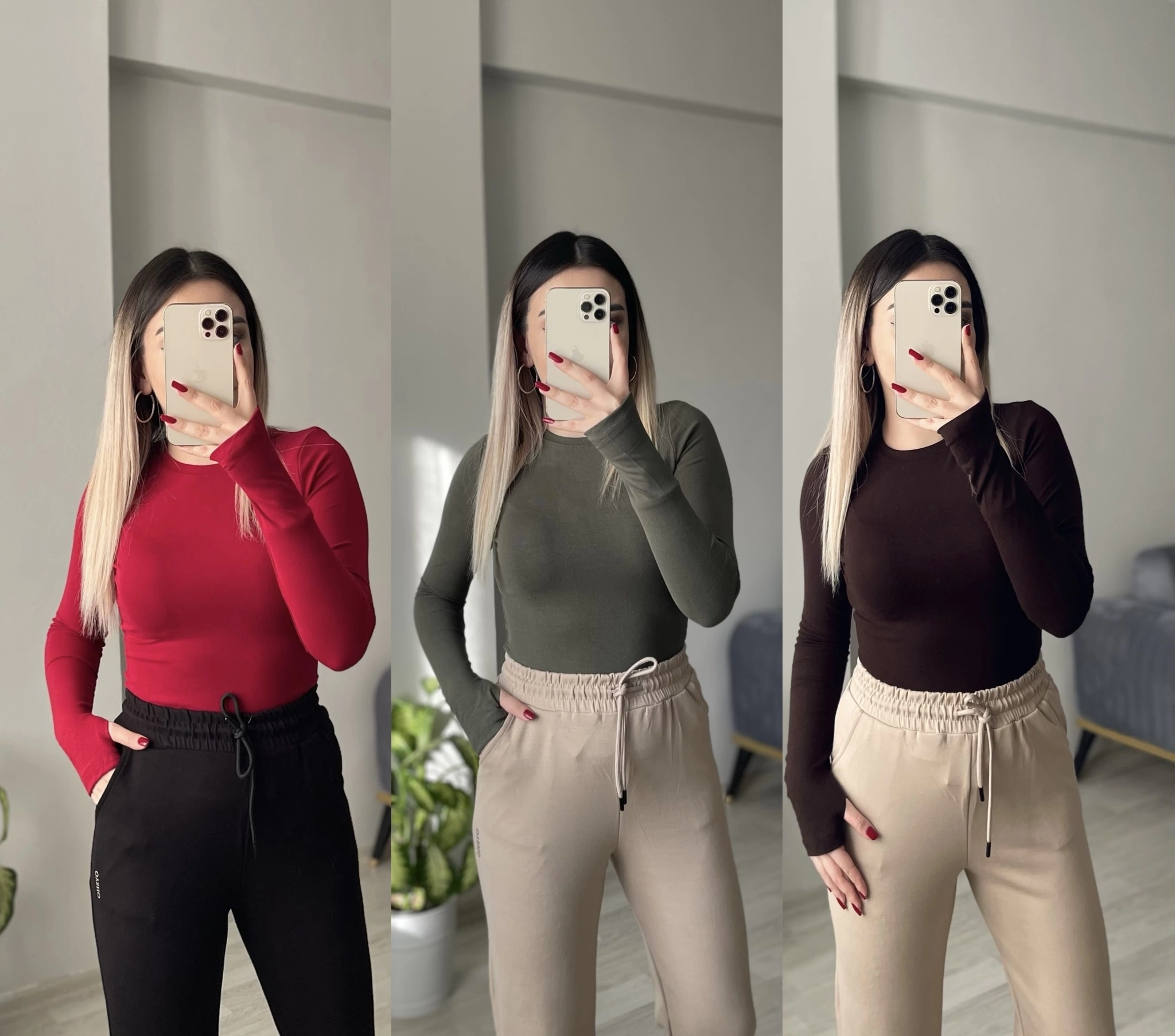 Oysh Parmak Geçirmeli Bodyler(6 Renk)