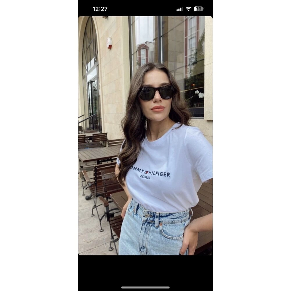 Tommy H. Beyaz Tshirt