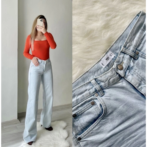 Düşük Bel Mng Buz Mavisi Jean