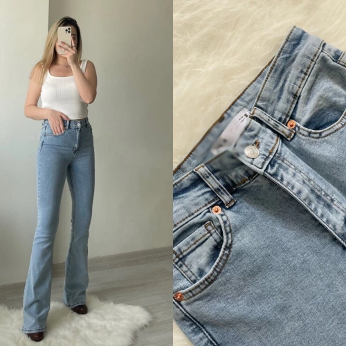 Kar Yıkama Ultra Yüksek Bel İspanyol Jean Zr