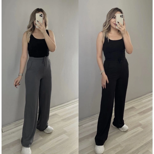 Fitilli Örme Pantolonlar