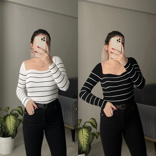 Öpücük Yaka Bluzler