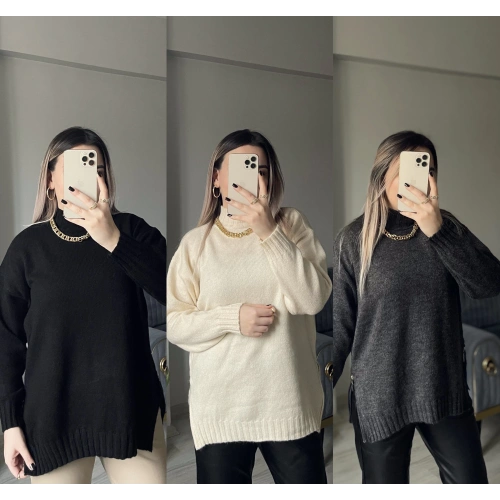 Yanları Fermuarlı Trikolar