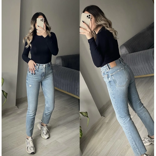 ZR Yüksek Bel Hw Slim Fit Jean