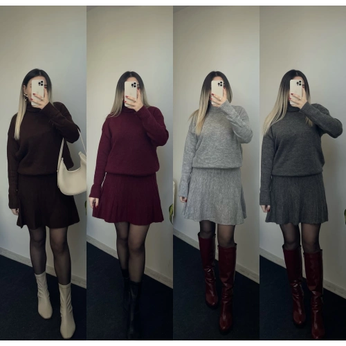 Boğazlı Triko Takım