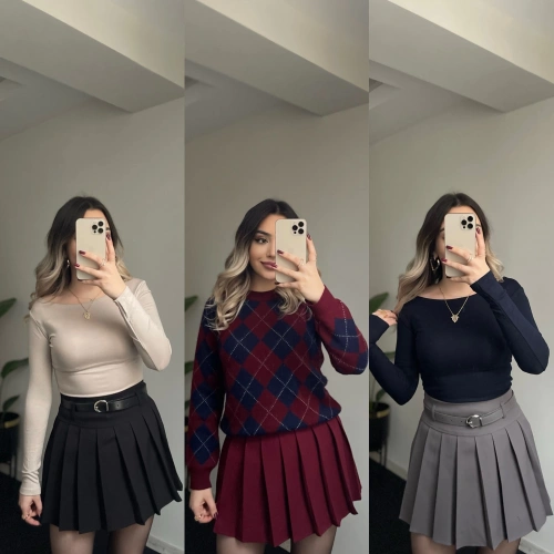 Pileli Etekler (Kemer Hediyeli)