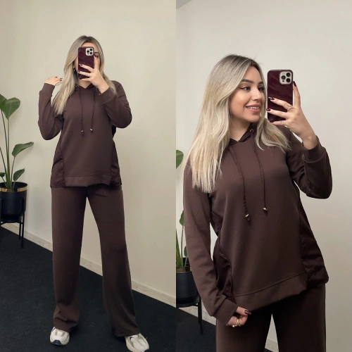 Orj Marka Kahverengi Paraşüt Detay Takım