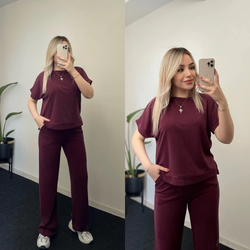 Oysh Modal Takım Bordo