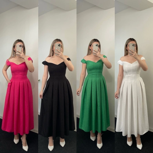 Madonna Yaka Jakar Elbise