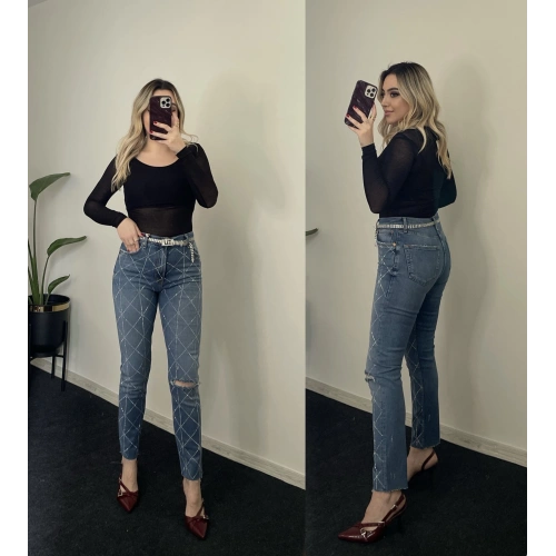 ZR Taşlı Jean