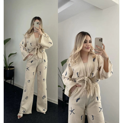 Müslin Bej Bohem Takım