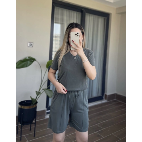 Oysh Tişört Şort Takım Yeşil