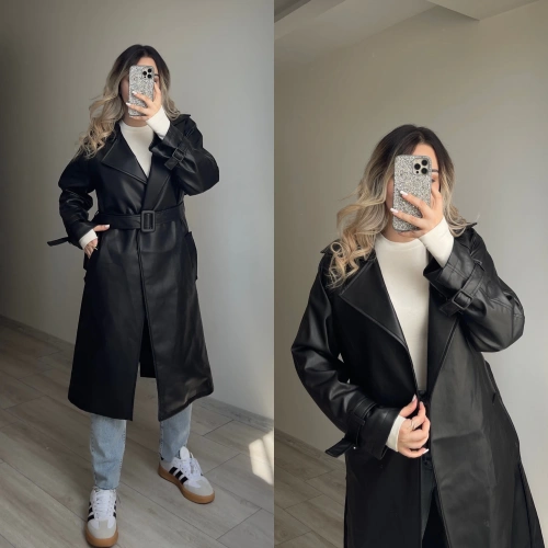 Premium Kalite Deri Trenç