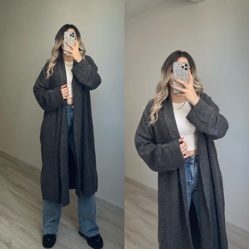 Triko Hırka Antrasit