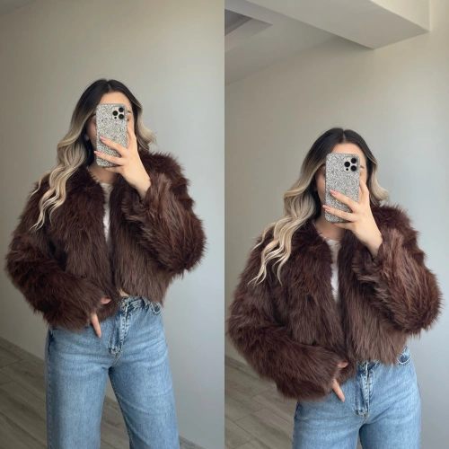 Acı Kahve Crop Kürk