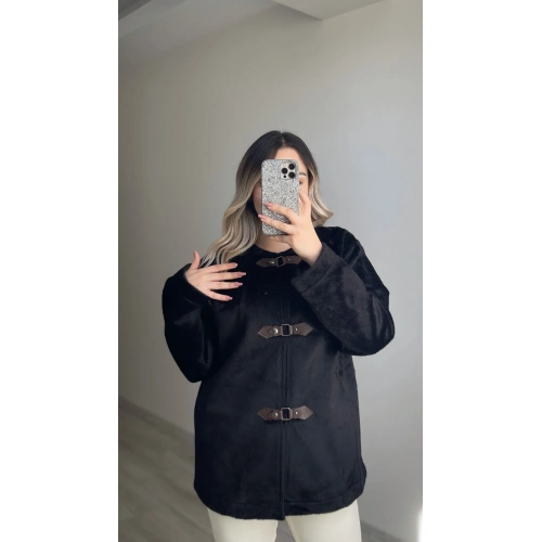 Zr Model Siyah Peluş Ceket