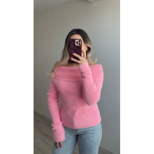 Madonna Yaka Sakallı Kazak Pembe