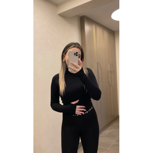 Oysho Yarım Balıkçı Body Siyah