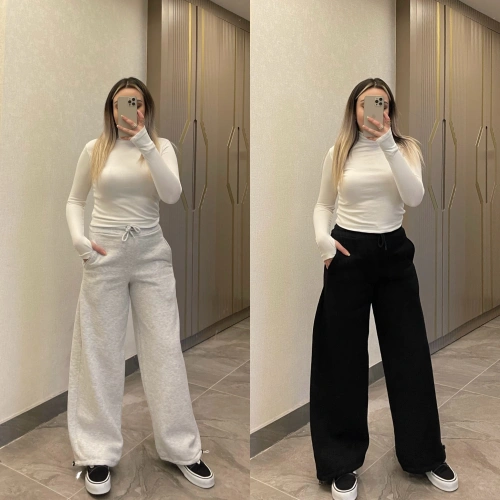 Brshka Barrel Fit Şardonlu Eşofman Altı