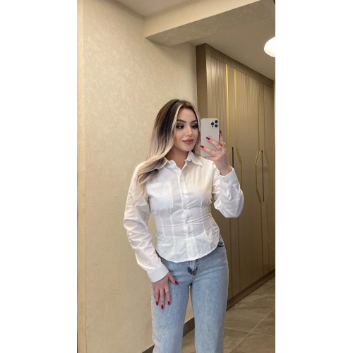 Pileli Poplin Gömlek